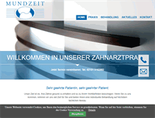 Tablet Screenshot of mundzeit.de